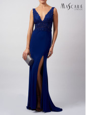 MC181459 - Velvet Blue Dress (Mascara)